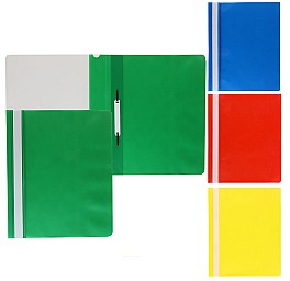 Mapa din plastic cu sina 03717ST, A4 asortat