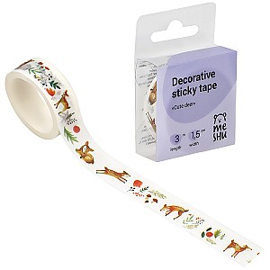 Banda adeziva decorativa Meshu 15mm x 3m 327380 Cute deer