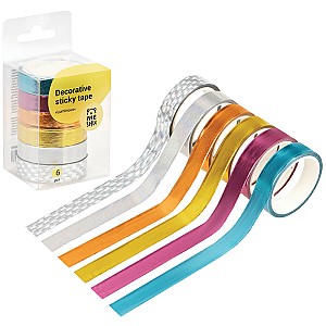 Banda adeziva decorativa Meshu 10mm x 3m 327285 Luminous 6 bucati