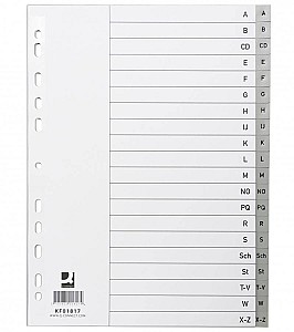 Разделитель Q-CONNECT KF01817, с буквами от A до Z