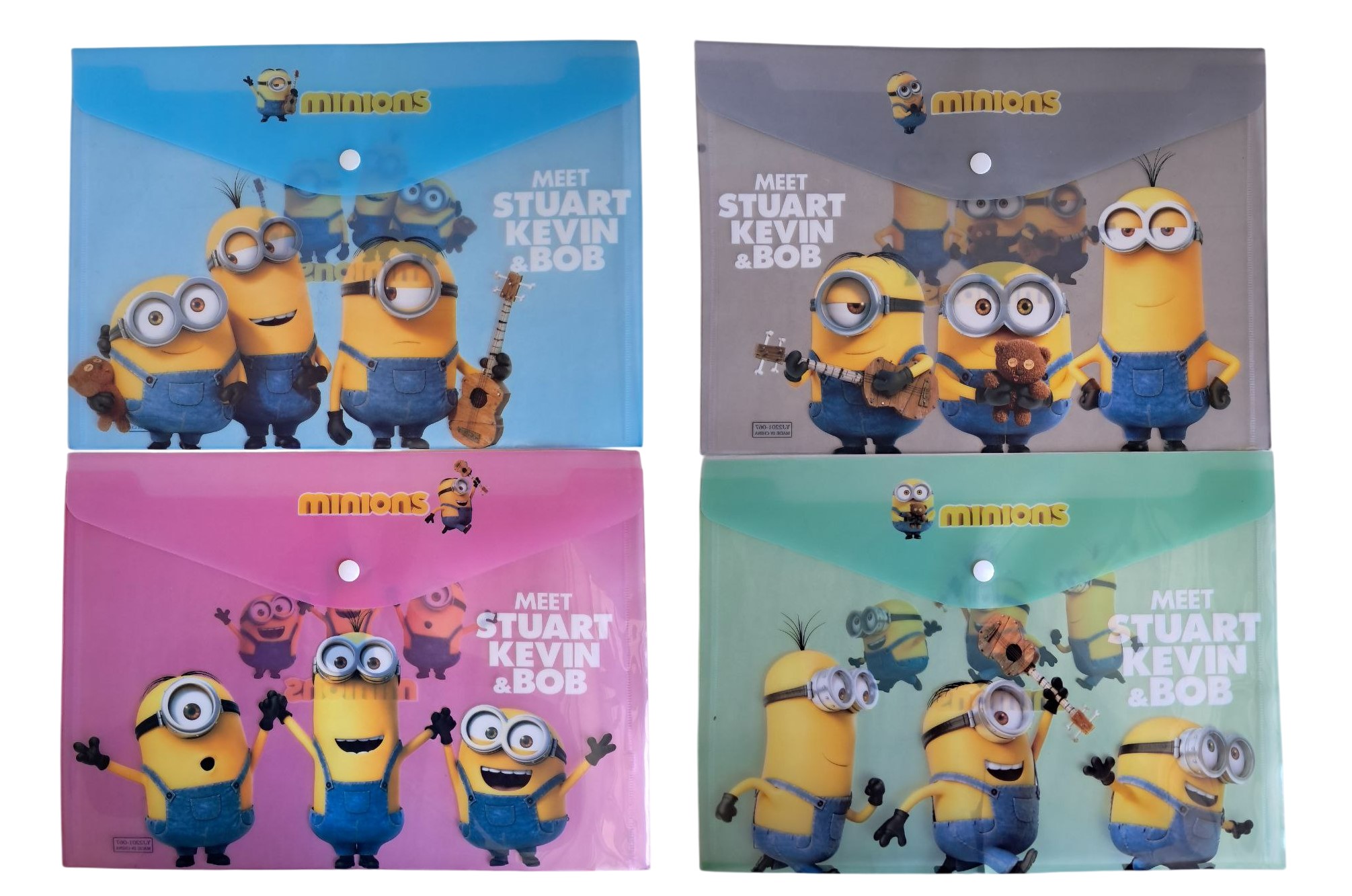 Папка-конверт на кнопке ST03657 Minions А4