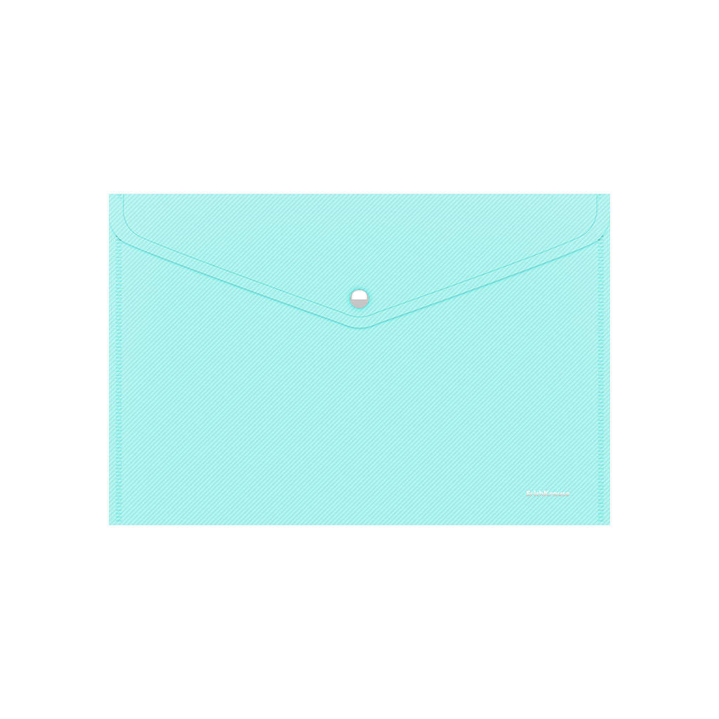 Папка-конверт на кнопке ErichKrause 50322 Diagonal Pastel A4 непрозрачная, ассорти