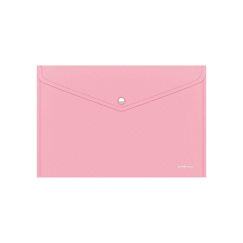 Папка-конверт на кнопке ErichKrause 50322 Diagonal Pastel A4 непрозрачная, ассорти