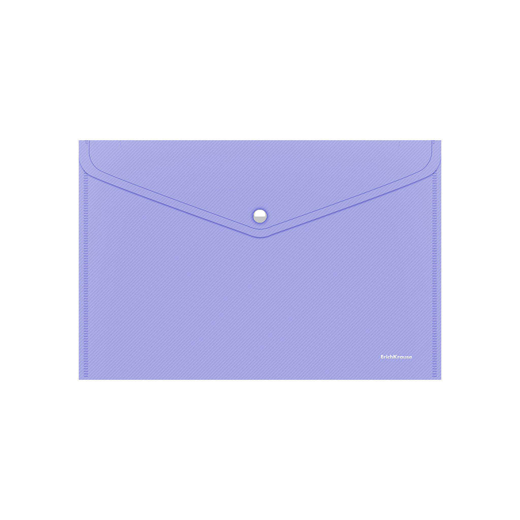 Папка-конверт на кнопке ErichKrause 50322 Diagonal Pastel A4 непрозрачная, ассорти