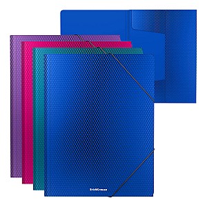 Mapa cu elastic ErichKrause 50380 Diagonal Vivid 4, asortat