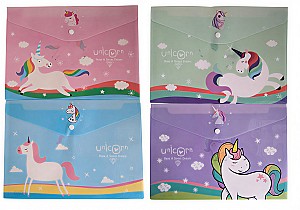 Mapa-plic cu buton ST04153 /1724,  pentru copii, A4