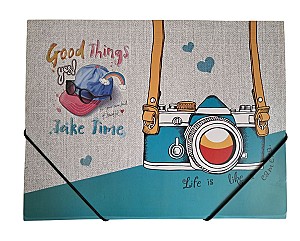 Mapa cu elastic A4, SJD-2009 carton