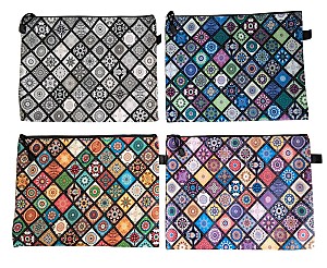 Папка на молнии 9958 / ST04171, А4 ассорти