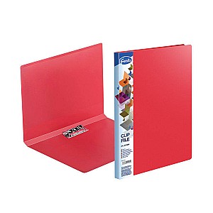 Mapa cu clema laterala Forofis 91191, A4, 0.60mm, rosie