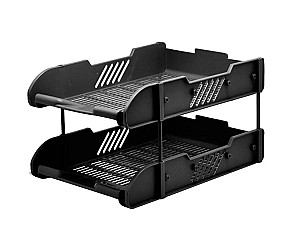 Suport pentru documente orizontal DL 2336, 2 sectii, negru