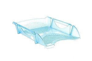 Suport pentru documente orizontal 754 142, albastru-transparent