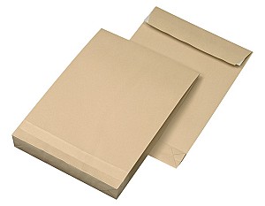 Punga Kuvert B4, 250x353, siliconic skl, craft, cu burduf 40 mm, 130 gr, 33400A