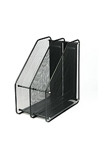 Suport pentru documente vertical 3007B, 2 sectii, metalic, negru
