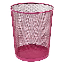 Корзина для бумаг 5002L, металлическая, сетчатая, красная
