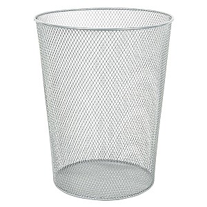 Cos pentru gunoi 5002L, metalic, plasa, argintiu