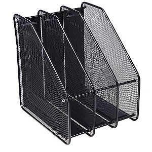 Suport pentru documente vertical, 3007C, 3 sectii, metalic, negru