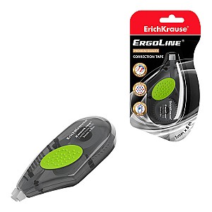 Banda corectoare ErichKrause Ergoline 53604, 5mm x 8m, gri