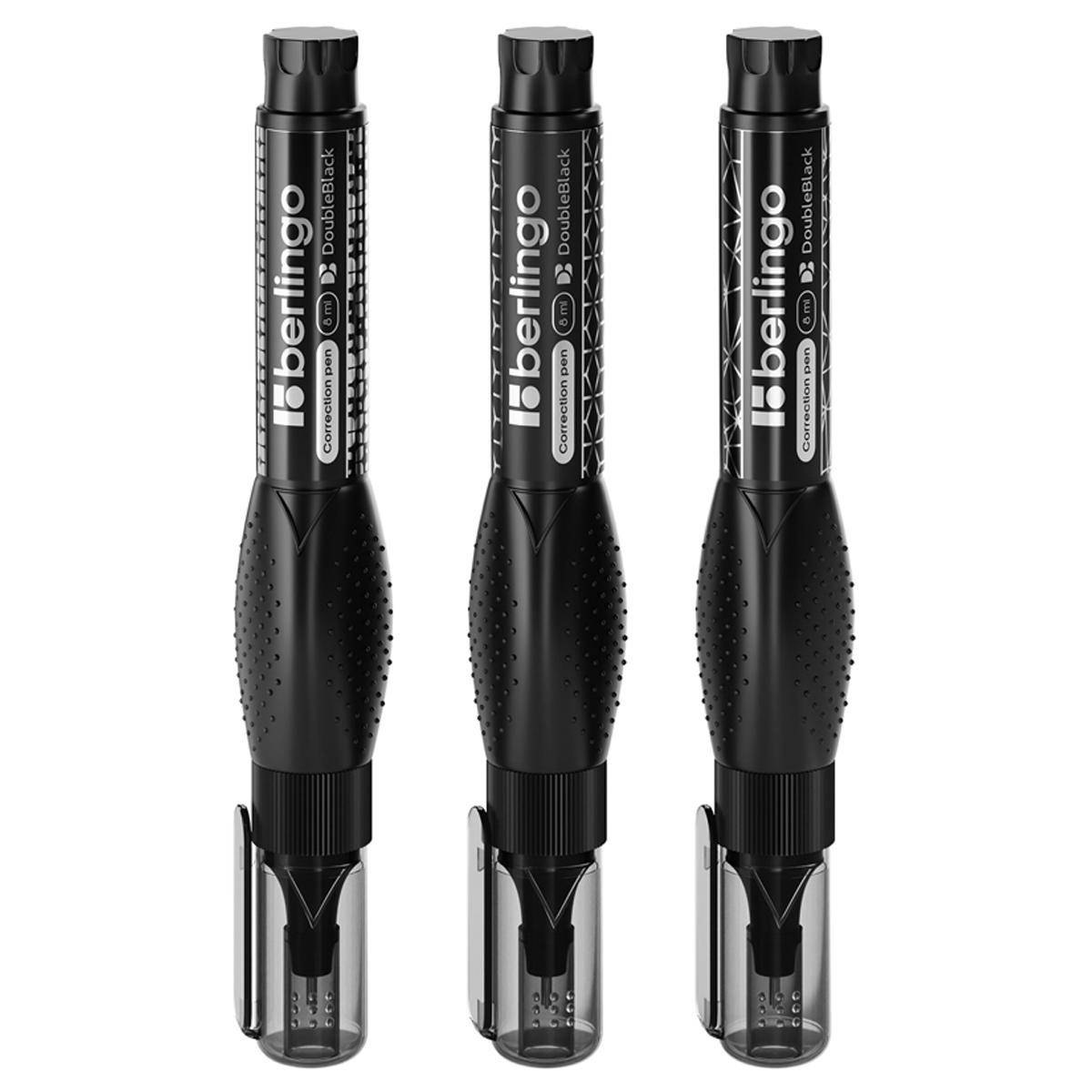 Corector-creion Berlingo KR08005 Double Black 8 ml., virf metalic