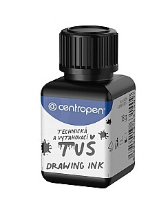 Cerneala pentru desen tehnic si pictura Centropen 0095, 18 gr., negru