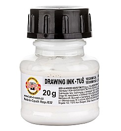 Tus pentru desen liniar Koh-I-Noor 1417001, 20 gr., alb