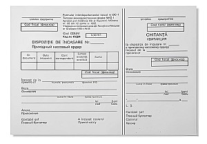 Dispozitie de incasare, hirtie ziar, 100 foi
