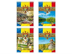 Blocnotes 60 foi, A5, pe spirala, Moldova