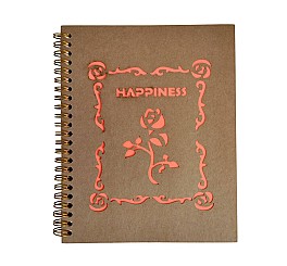 Блокнот 70 листов А5 крафт 6825-2 на спирали