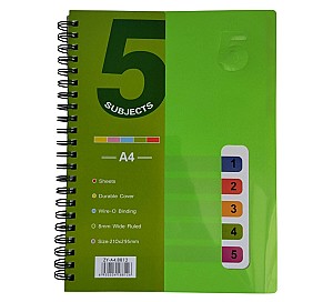 Caiet A4 cu separator 120 foi 8812 / ST04063 pe spirala