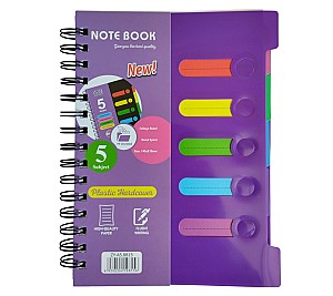 Blocnotes cu separator 120 foi A5 8815 / ST04065 pe spirala