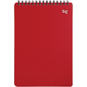 Blocnotes A5 60 foi 62084 pe spirala, coperta plastificata, rosu