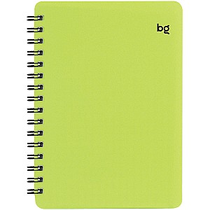 Carnet de notite A6 60 foi 62095 pe spirala, coperta plastificata, verde