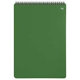 Carnet  A4  80 foi 06275 pe spirala, coperta plastic, verde