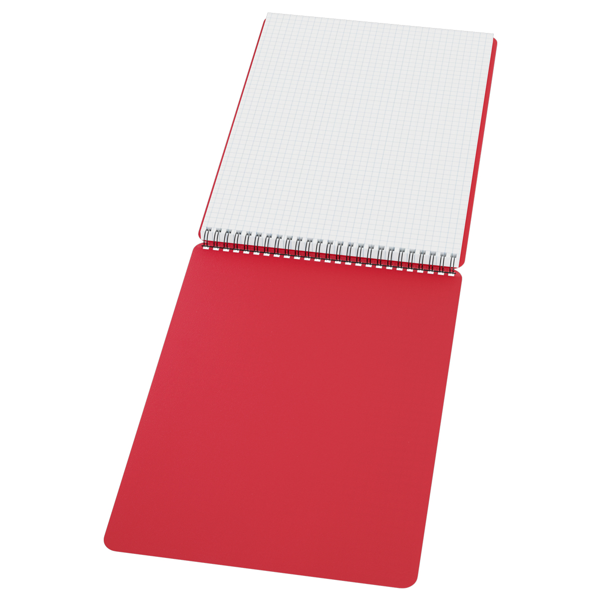Carnet  A4  80 foi 06274 pe spirala, coperta plastic, rosu