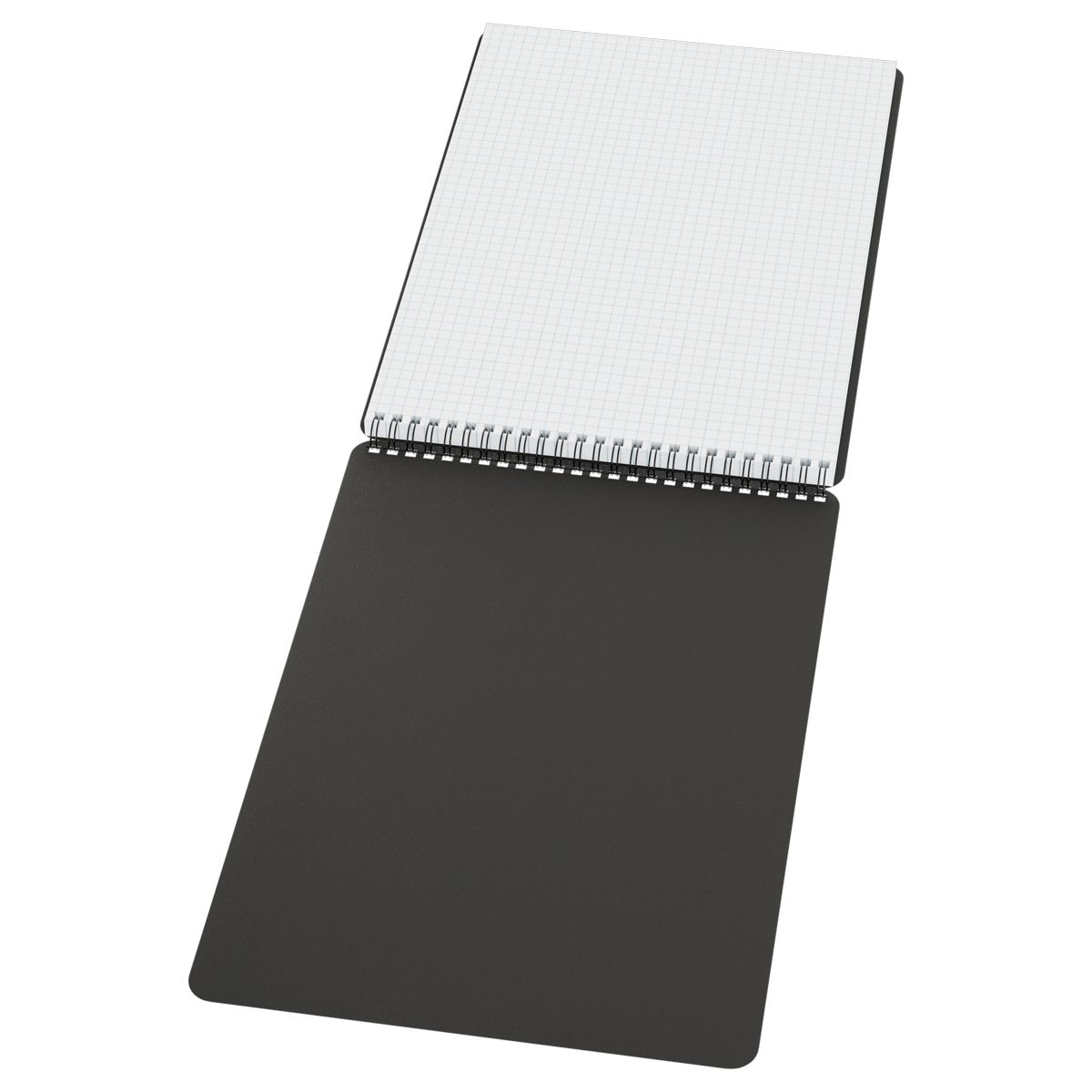 Carnet  A4  80 foi 06272 pe spirala, coperta plastic, negru