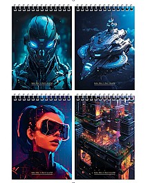 Carnet  A6  80 foi cu spirala cop. tare, lam. mata, folio 12779