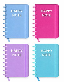 Carnet  A6  80 foi cu spirala laterala, cop. tare, cu elastic ST05034