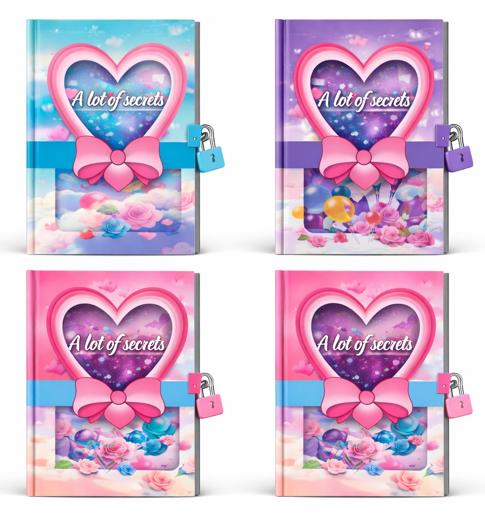 Блокнот детский А5 с замком ST05069