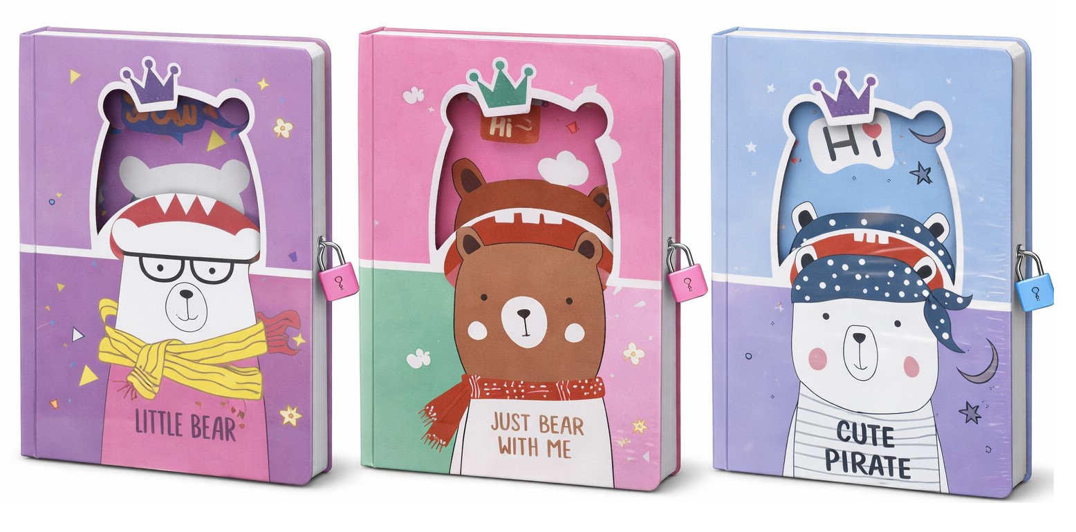 Carnet pentru copii A6 cu lacat ST05085