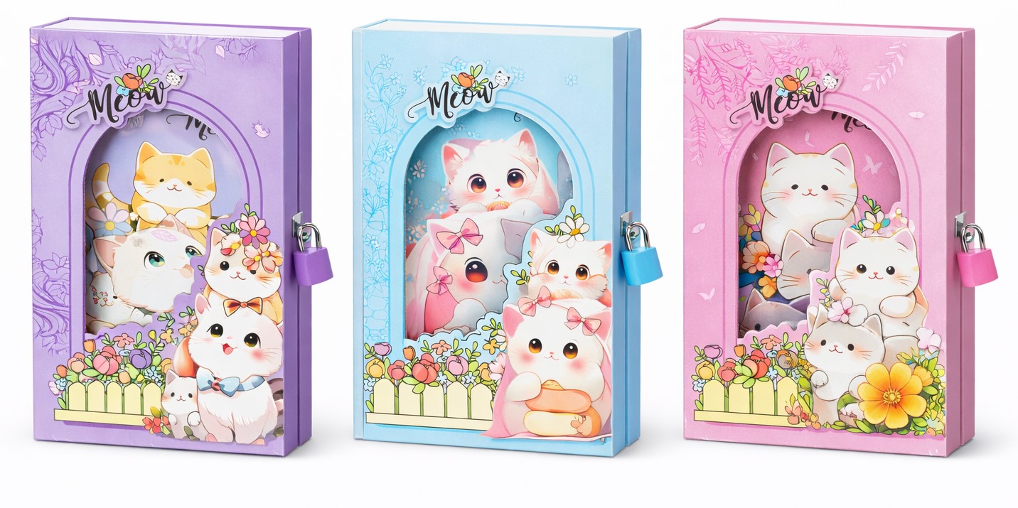 Блокнот детский А6 с замком ST05086