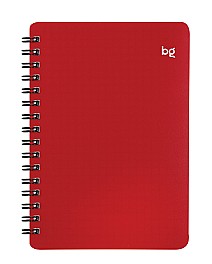 Carnet de notite  A6  60 foi pe spirala, coperta plastic, rosu 57756