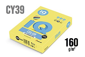 Hartie colorata IQ COLOR A4 Intensive CY39 (160 gr/m2, 250 foi)