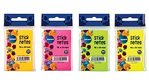 Hartie pentru notite cu lipici Centrum 82211, 51x76 mm, asortat, 80 foi