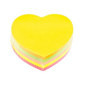 Бумага для заметок ST02257 Сердце 5 цветовх50листов