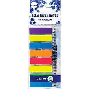 Индексы клейкие 87409, 44х12мм, пластиковые, 8 штукх25листов