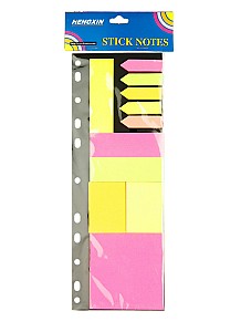 Бумага для заметок клейкая ST02765 ассорти