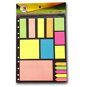Бумага для заметок клейкая ST02766 ассорти