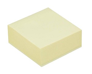 Бумага для заметок клейкая 76х76 мм, 400 листов желтая