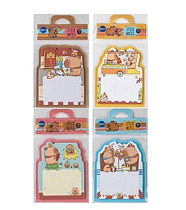 Бумага для заметок клейкая Centrum 70х90 мм 81272 Capybara 30 листов