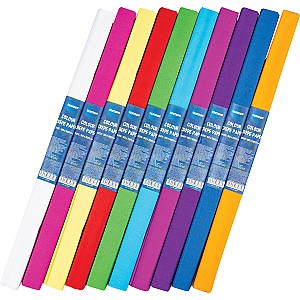 Набор бумаги креповой 88086, 10 цветов