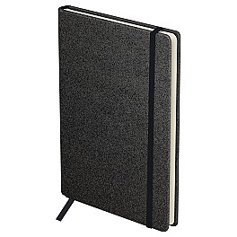 Agenda nedatata A5 136 foi 61216 coperta tare, negru, cu elastic